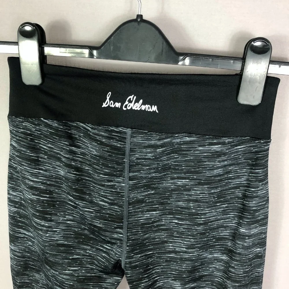 Sam Edelman Womens Gray Black Pleated Ruffle Capri Leggings Size XS - Picture 5 of 10